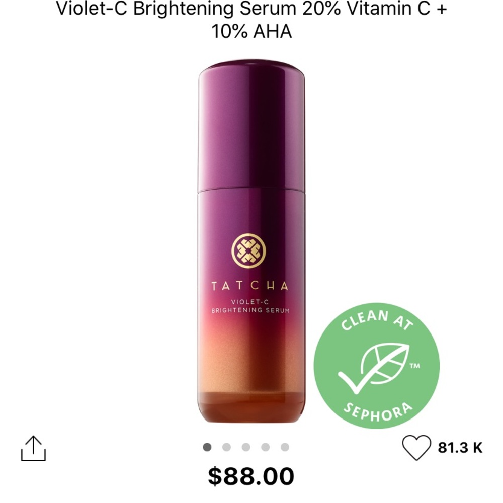 Tatcha violet c brightening serum
